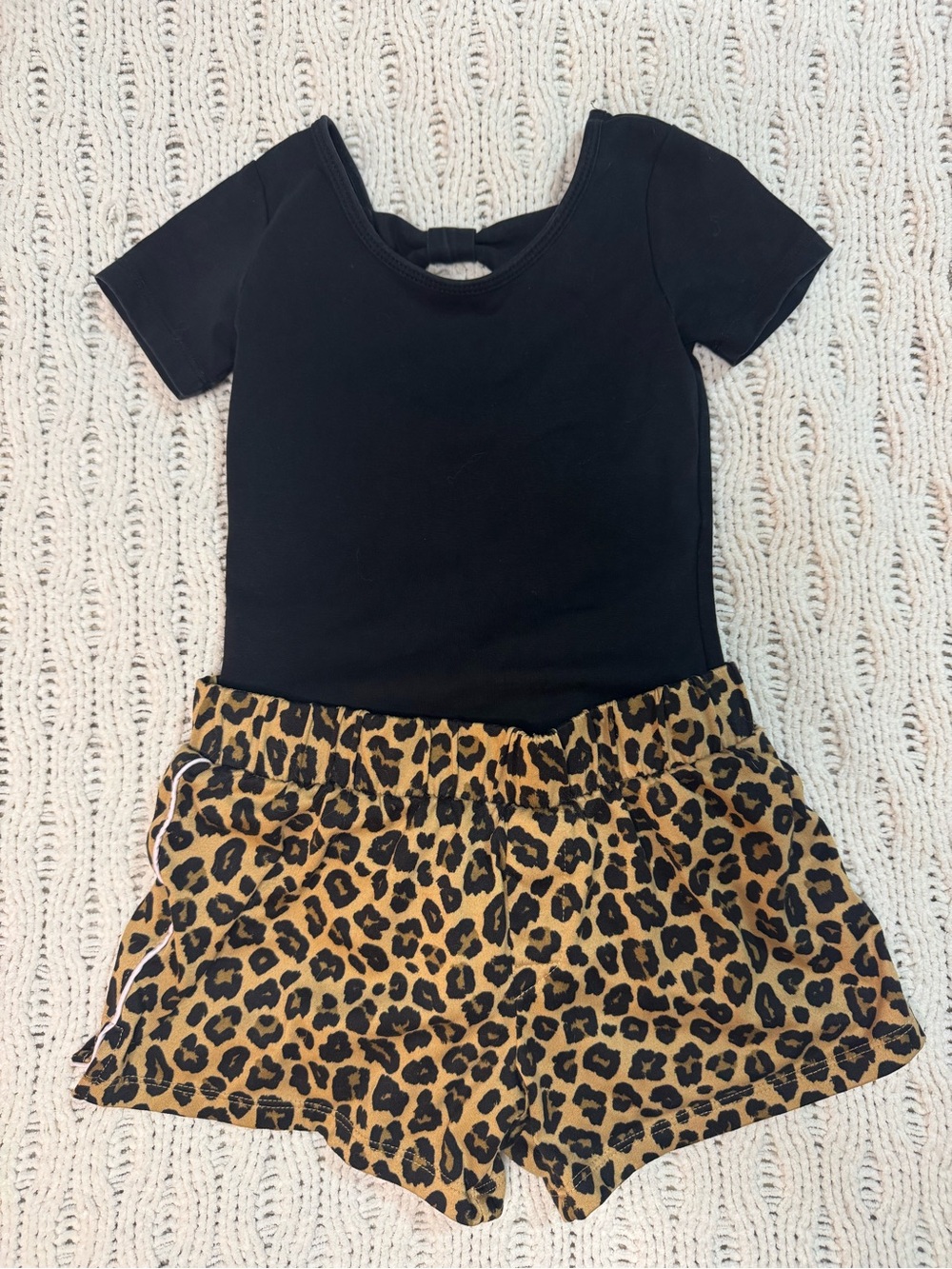 Stelle Leotard & Art Class Leopard Print Shorts